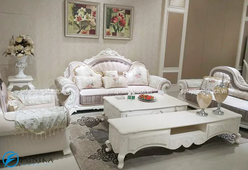 Ghế sofa khung gỗ sồi tự nhiên cho phòng khách hiện đại, sang trọng
