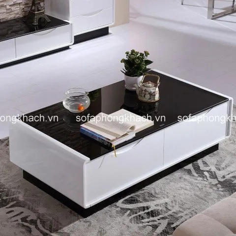 Bàn trà mặt đá nhập khẩu cho phòng khách sang trọng và đẳng cấp