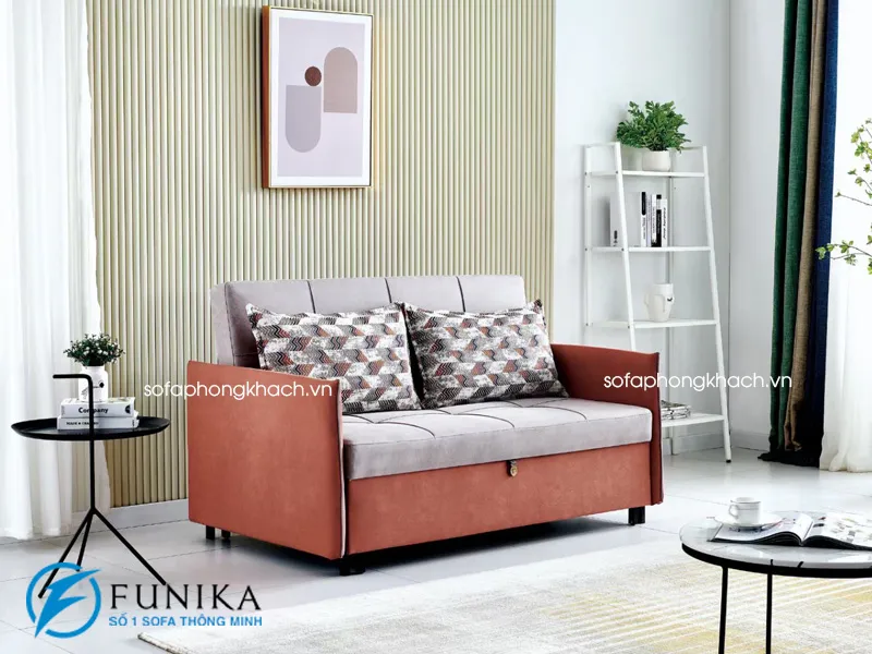 ghế sofa giường cao cấp L11 sử dụng vải khoa học nano