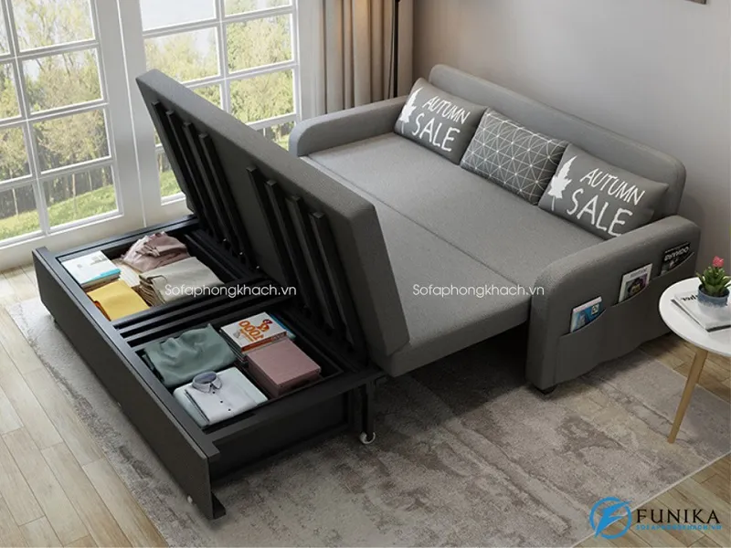 Nâng cao tính thẩm mỹ cho phòng khách với các mẫu sofa giường Funika