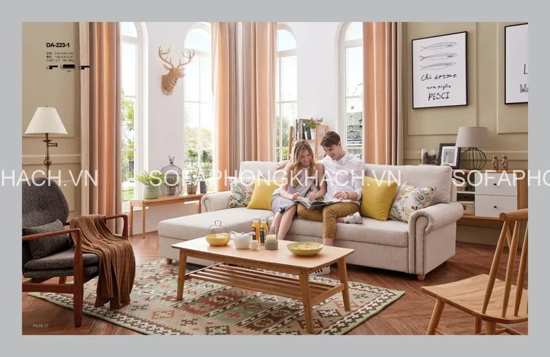 Những mẫu sofa giường nhập khẩu màu ngọt lịm cho các cặp đôi