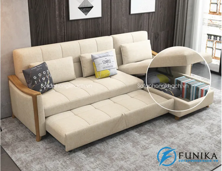 Sofa giường làm bằng gỗ 928G