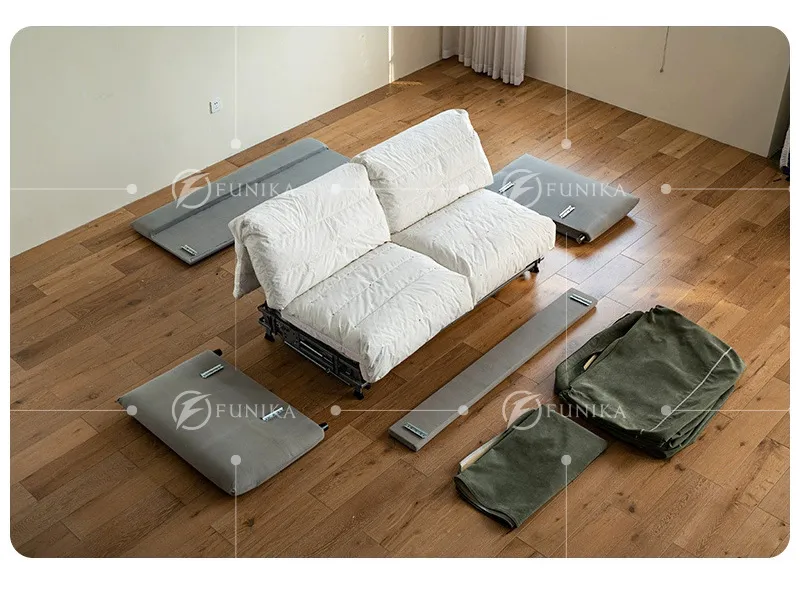 sofa giường thần kỳ có thể tháo lắp được các chi tiết dễ dàng.
