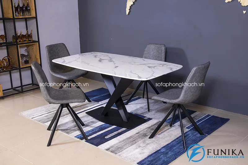 Bàn ăn T261 đá hoa cương