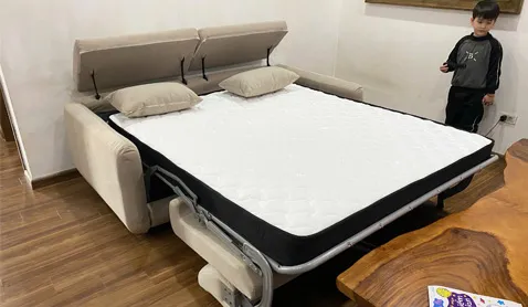 Sofa thông minh T188 lật đệm – Giải pháp sofa giường gọn gàng cho căn hộ hiện đại