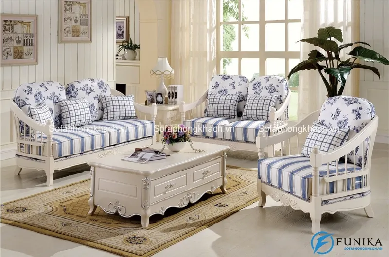 Đổi gió bằng ghế sofa cổ điển châu Âu phong cách nhẹ nhàng