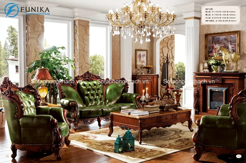 Những mẫu ghế sofa cổ điển châu Âu được ưa chuộng nhất mùa hè 2018