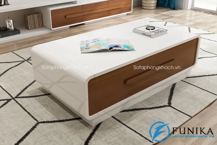 Giúp bạn cách lựa chọn bàn trà gỗ mặt kính cho phòng khách hiện đại