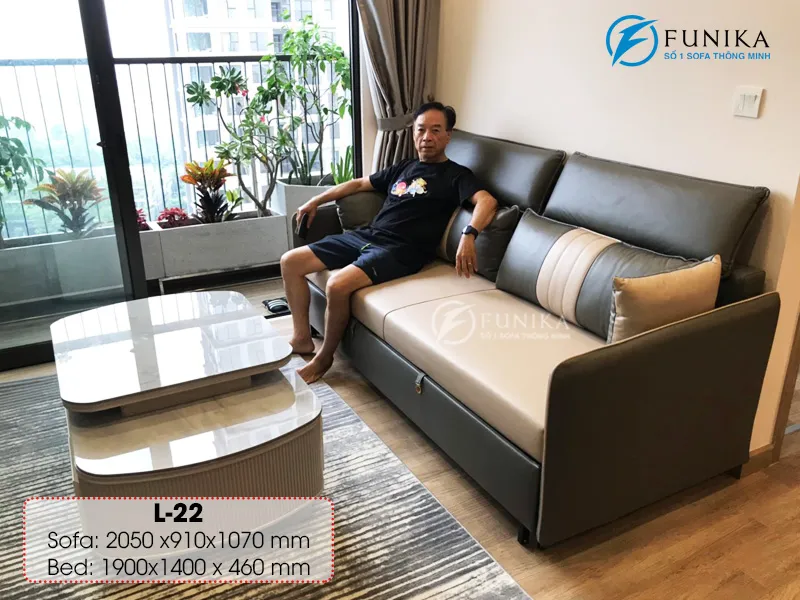 Sofa giường L22 tại Ecopark Hưng Yên.