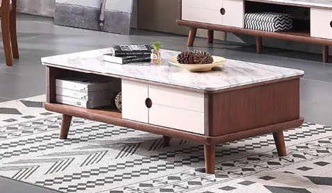 Mẫu bàn trà kết hợp với sofa giường thông minh