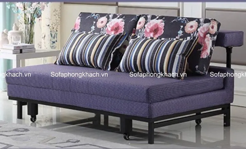 Sofa giường hiện đại họa tiết hoa mang đến phong cách trẻ trung và sang trọng cho không gian