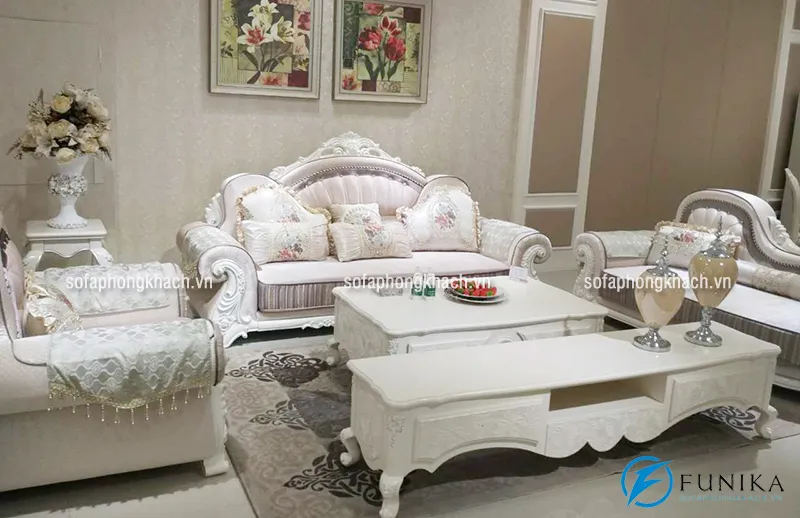 Bảo quản ghế sofa tân cổ điển bền đẹp bằng cách hút bụi thường xuyên
