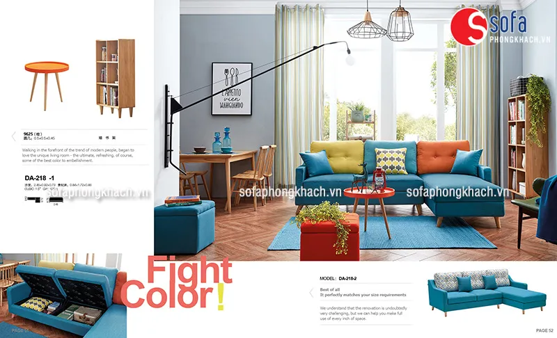 Ghế sofa giường đa năng cho phòng khách nhỏ
