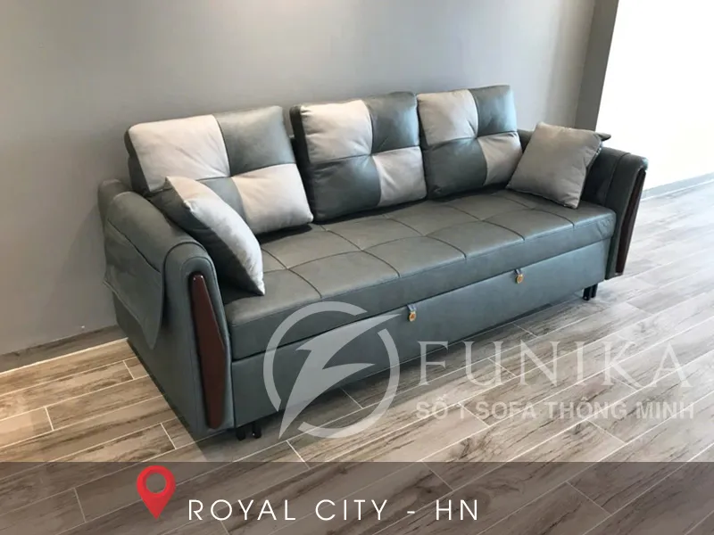ghế sofa giường kéo L06-3 tại Royal city - 72 Nguyễn Trãi - Thanh Xuân - HN