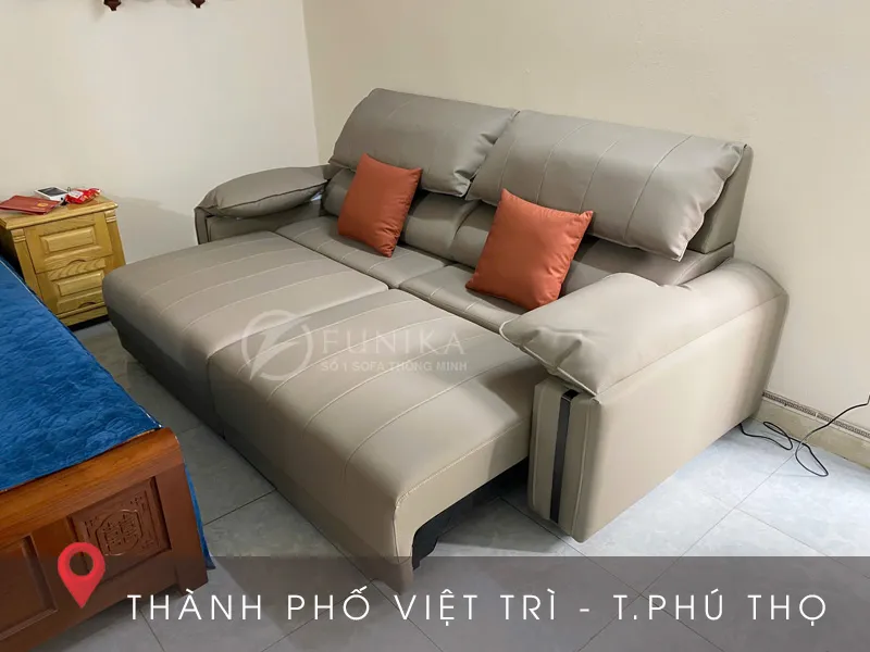 Sofa tự động F807 tại thành phố Việt Trì - tỉnh Phú Thọ.