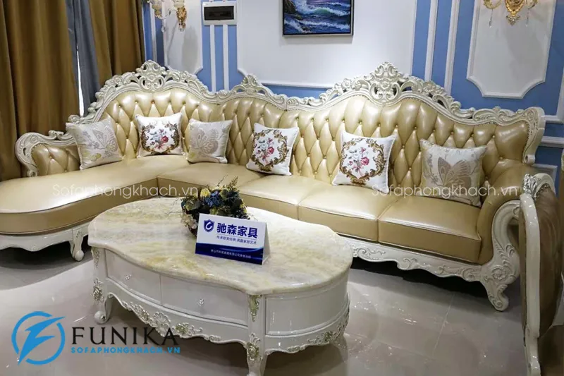 Sofa góc cổ điển đẹp SC768