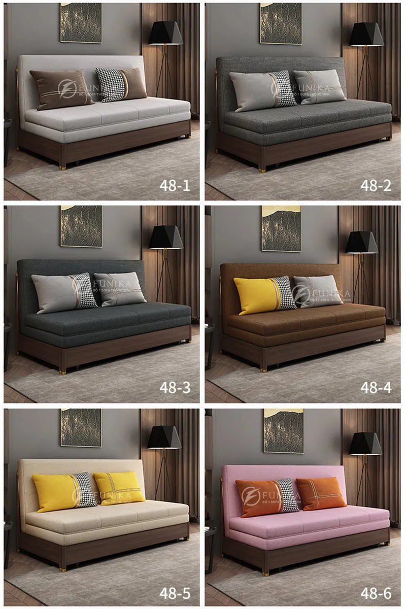 Bảng màu sofa giường gỗ thông minh 522