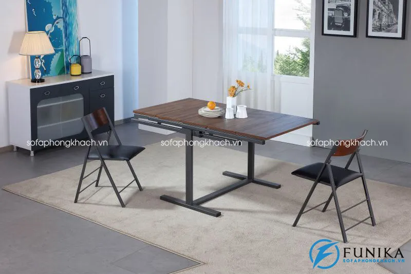 Bàn ăn thông minh B2473 xếp gọn thành kệ