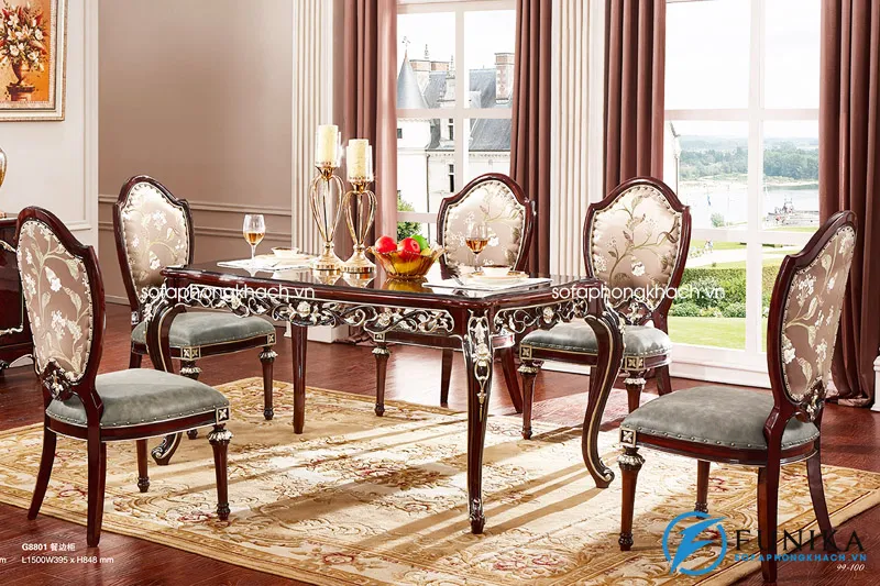 bàn ăn cổ điển G8811X