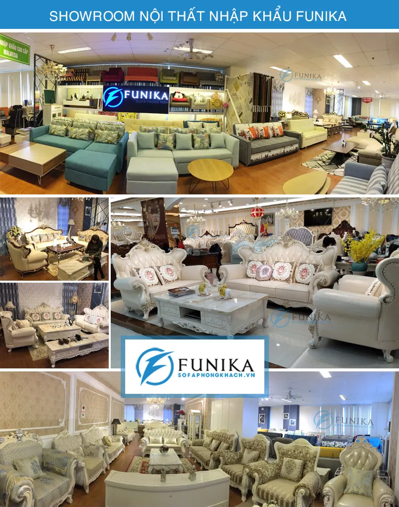 Showroom sofa cổ điển Funika