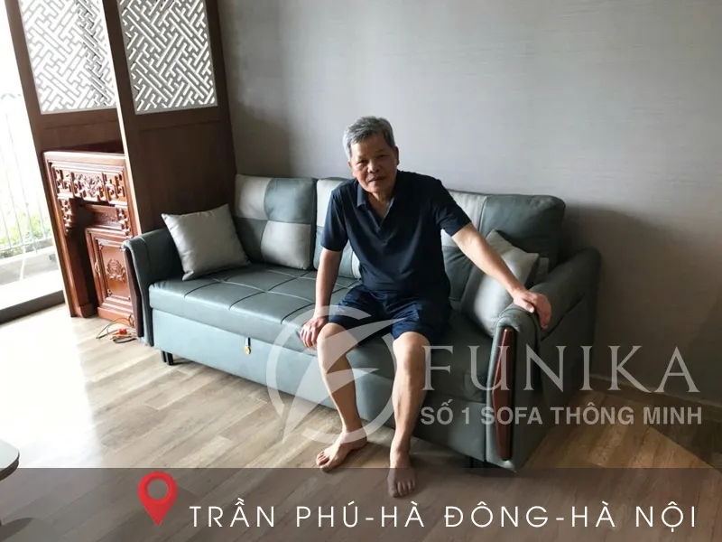 sofa giường kéo thông minh L06 tại Trần Phú Hà Đông - Hà Nội.