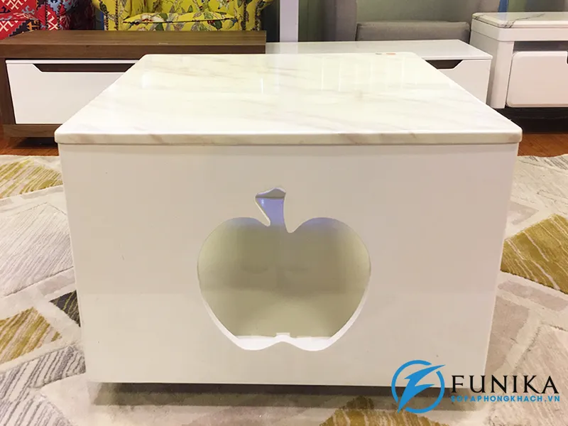 Bàn trà góc mặt đá TL040
