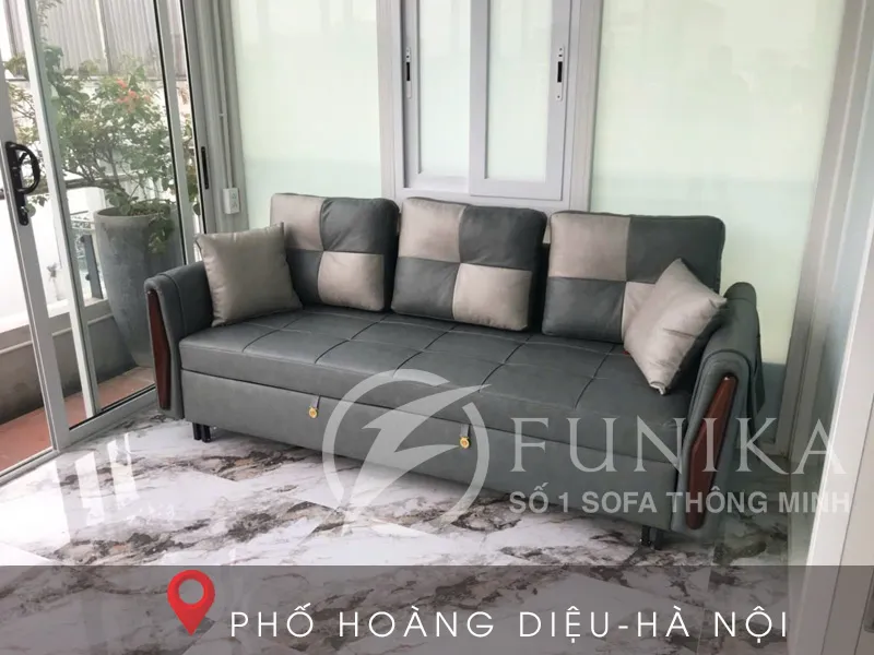 sofa giường kéo thông minh L06 tại phố Hoàng Diệu - Hà Nội.
