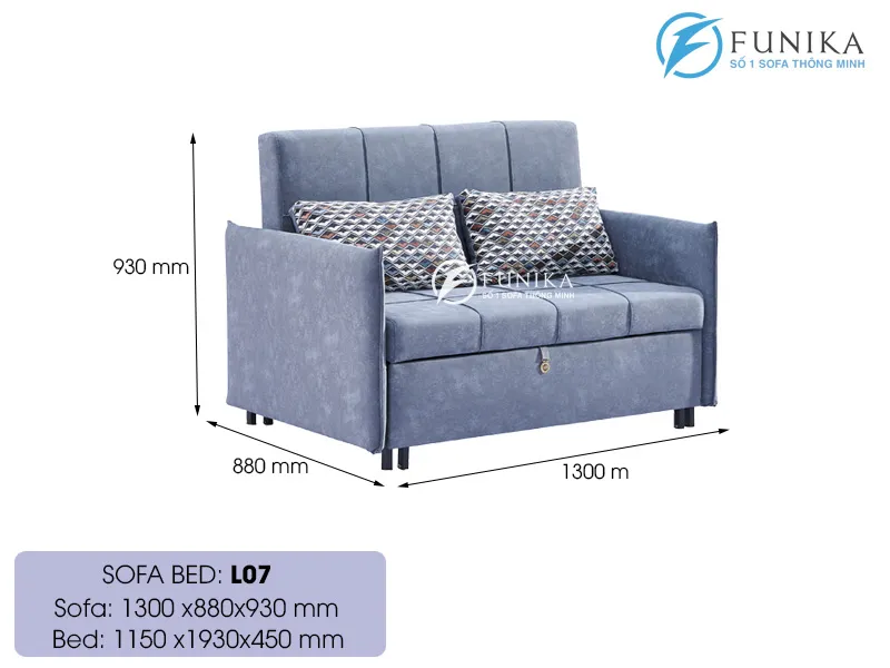 Kích thước thành giường của L07 