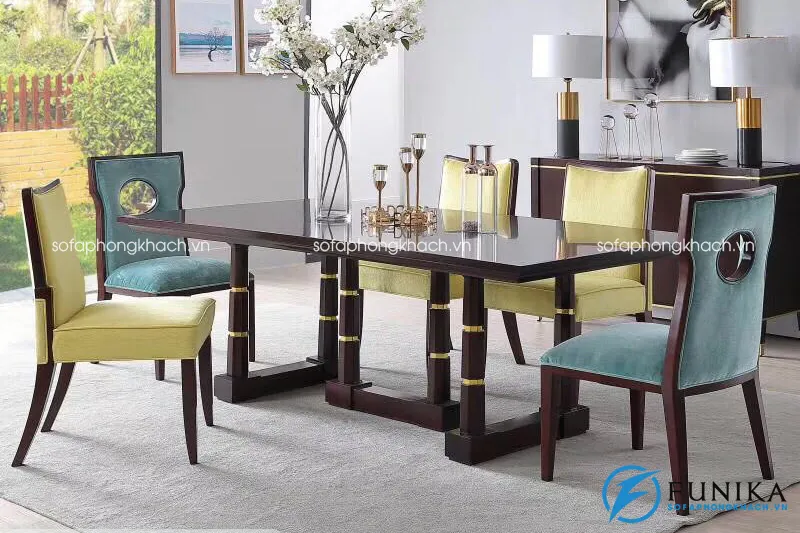 Bàn ăn tân cổ điển đương đại Patrick XM-DK1006