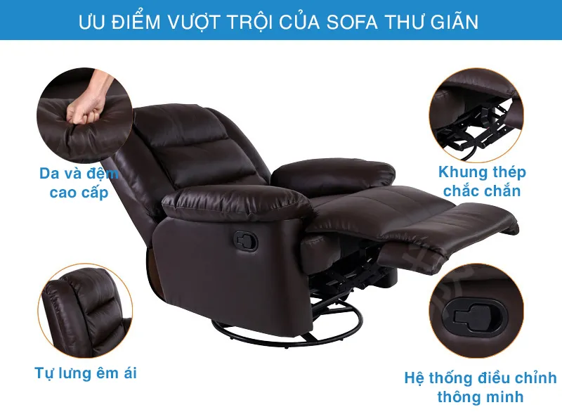 ưu điểm vượt trội của sofa thư giãn