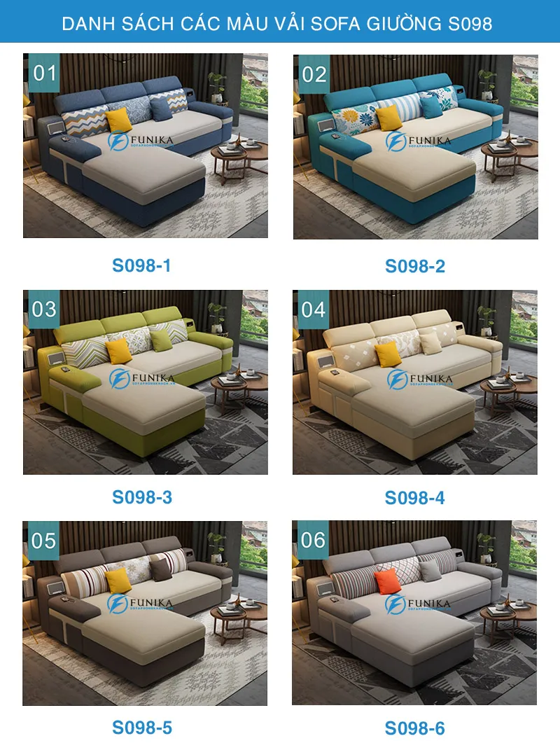 Sofa giường góc S098