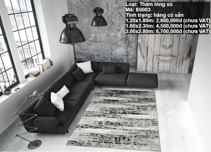 Thảm lông xù E0003