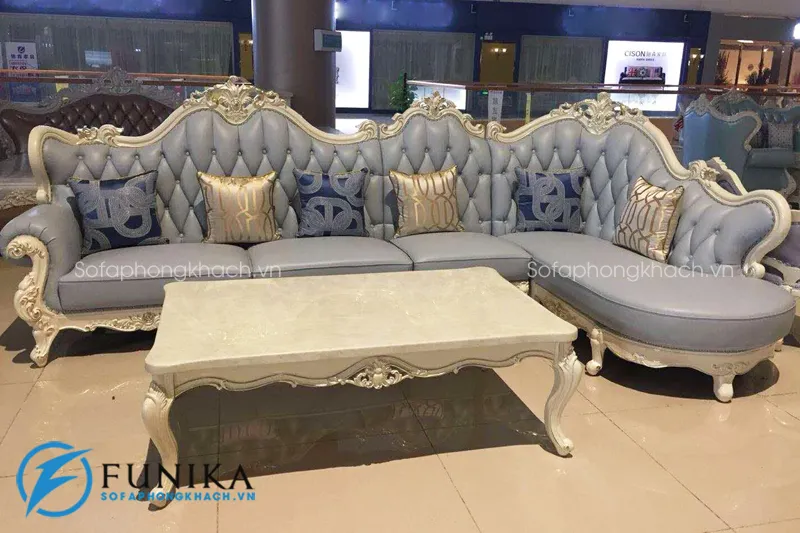 Sofa góc tân cổ điển SC688