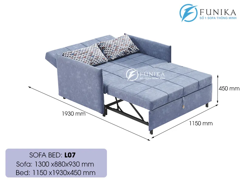 Kích thước thành giường của L07 