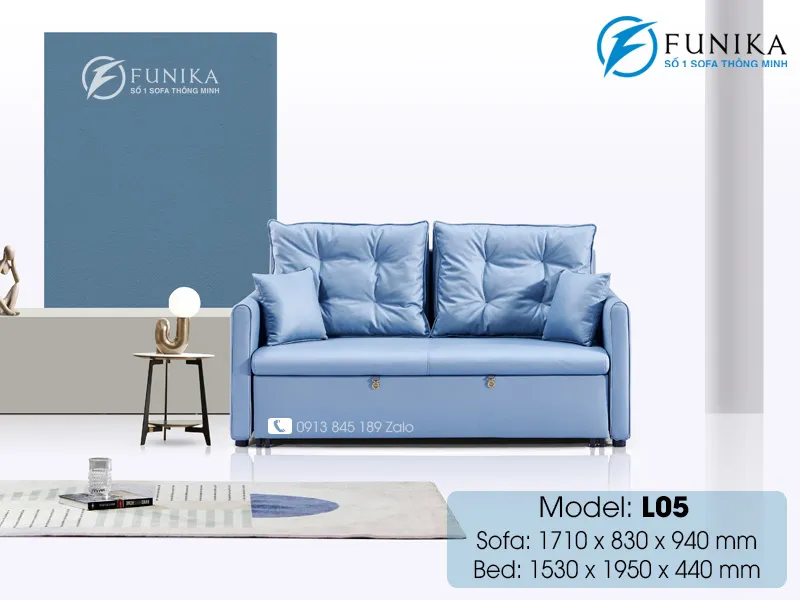 Ghế sofa giường kéo L05 cao cấp