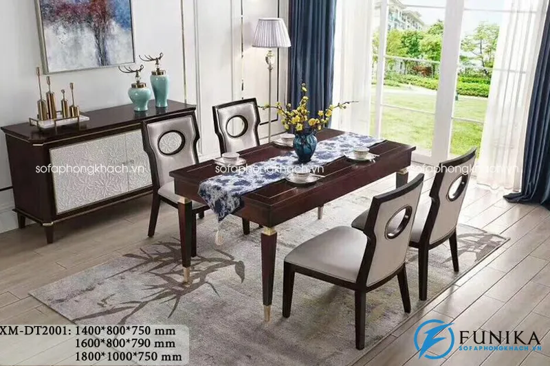 Bàn ăn tân cổ điển đương đại Patrick XM-DT2001