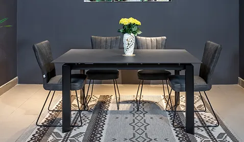 Bàn ăn hiện đại xếp gọn 7082