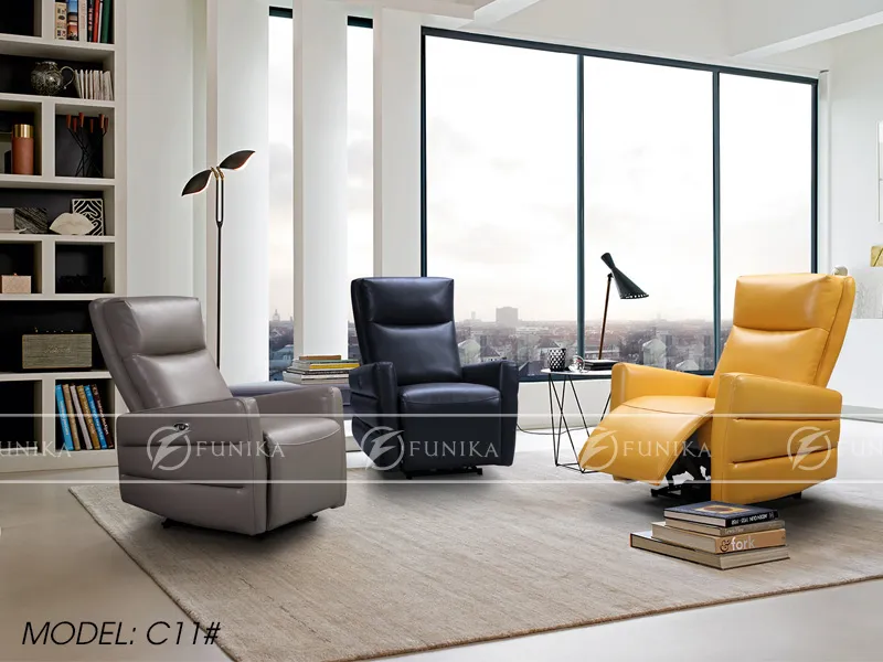 Ghế thư giãn C11 da thật