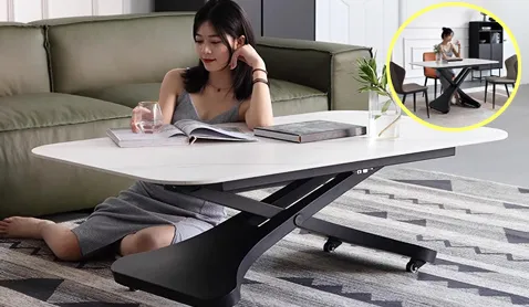 Bàn ăn thông minh nâng hạ đa năng làm bàn trà H3001