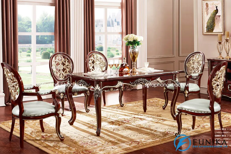 bàn ăn tân cổ điển G8801X