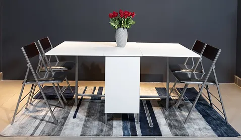 Bộ bàn ăn gấp gọn cho 8 người B2208(1 bàn+4 ghế)