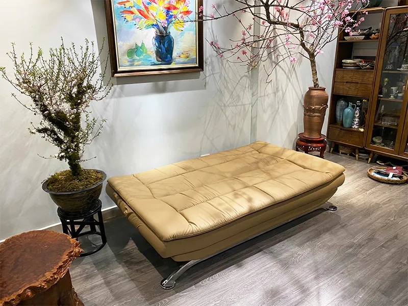 Sofa Giường 937 Vải Da Cao Cấp Lật Thành Giường 190×120cm