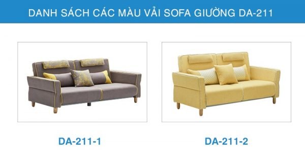 bảng màu vải Sofa giường đa năng DA-211