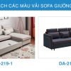 bảng màu vải sofa giường đa năng DA-219