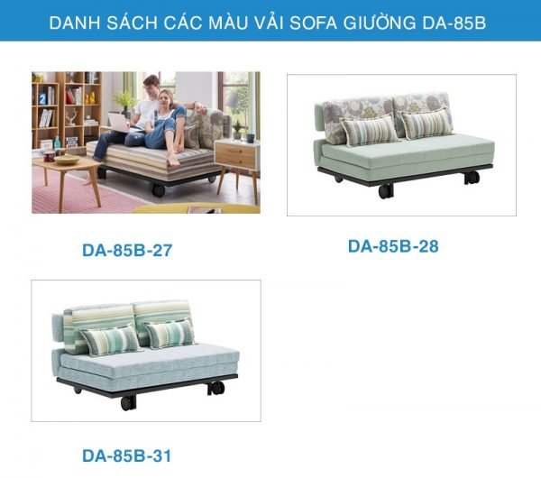 bảng màu sofa giường đẹp DA-85B