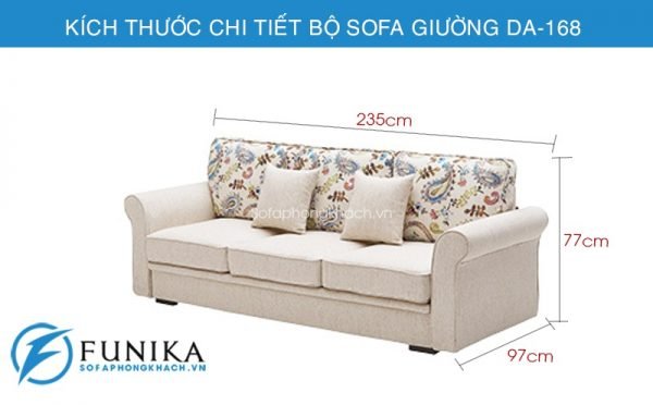 kích thước Sofa giường nhập khẩu DA-168