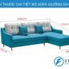 kích thước sofa giường nhập khẩu DA-218