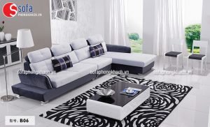 Sofa vải màu sắc trung tính lịch lãm, sang trọng