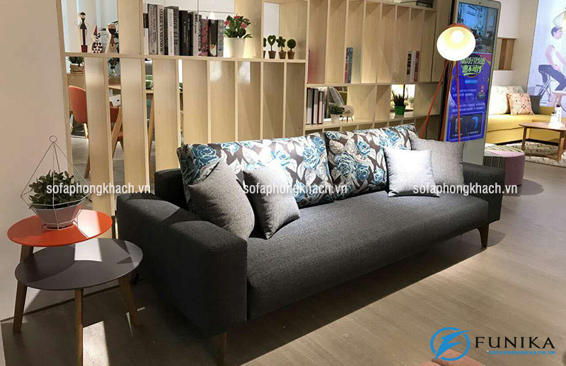 Ghế sofa văng bằng nỉ cao cấp mang lại cảm giác mềm mại cho người sử dụng