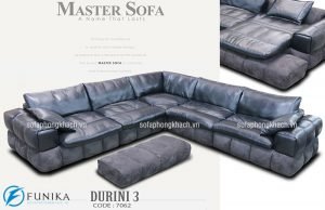 Ghế sofa góc nhập khẩu chất liệu da bò thật 100% Malaysia bền đẹp